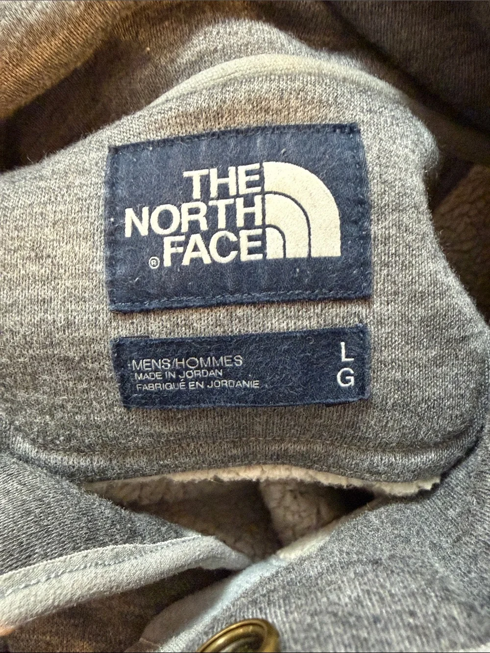 The North Face Heather Gray Snap-Button Fleece Pullover